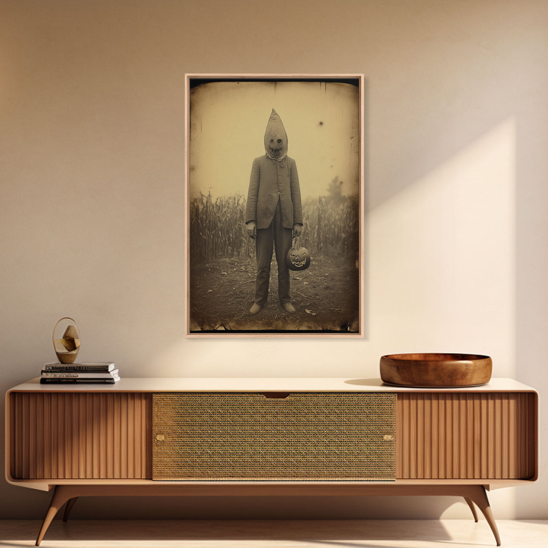 Horror Home Decor, Spooky Halloween, Creepy Wall Art, Dark Fantasy, Canvas Print, Wall Art, Vertical Print, Home Decor, Wall Decor