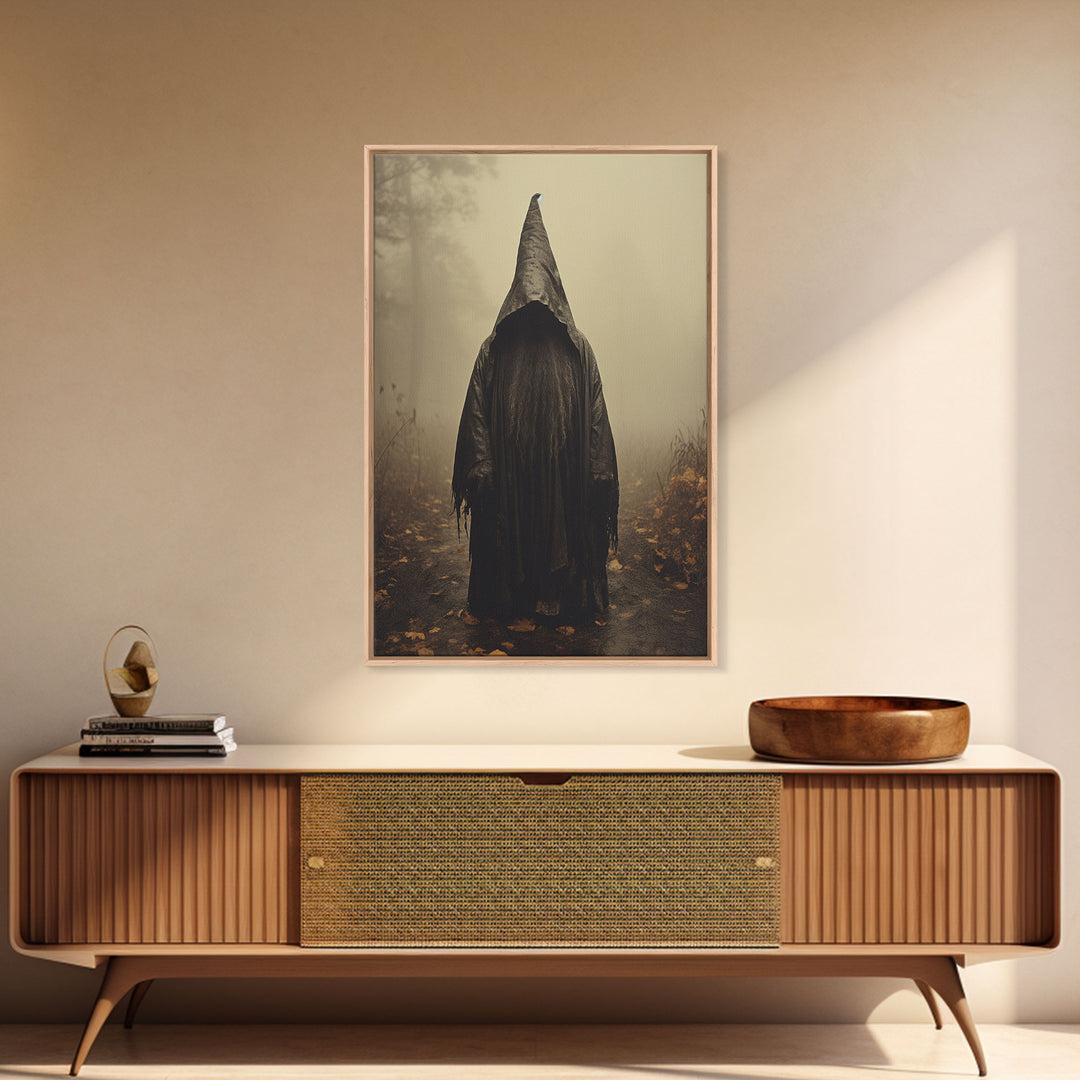 Horror Art Print, Dark Art Print, Witch Wall Decor, Gothic Wall Decor, Canvas Print, Wall Art, Vertical Print, Home Decor, Wall Decor