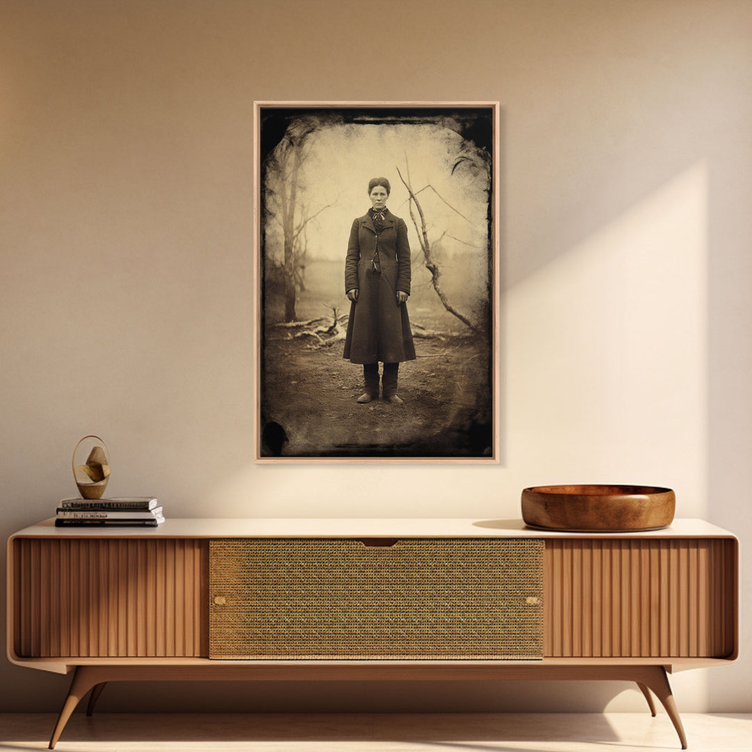 Vintage Print, Victorian Wall Art, Antique Photograph, Canvas Print, Wall Art, Vertical Print, Vintage Wall Art, Gaming Wall Decor, RV Decor