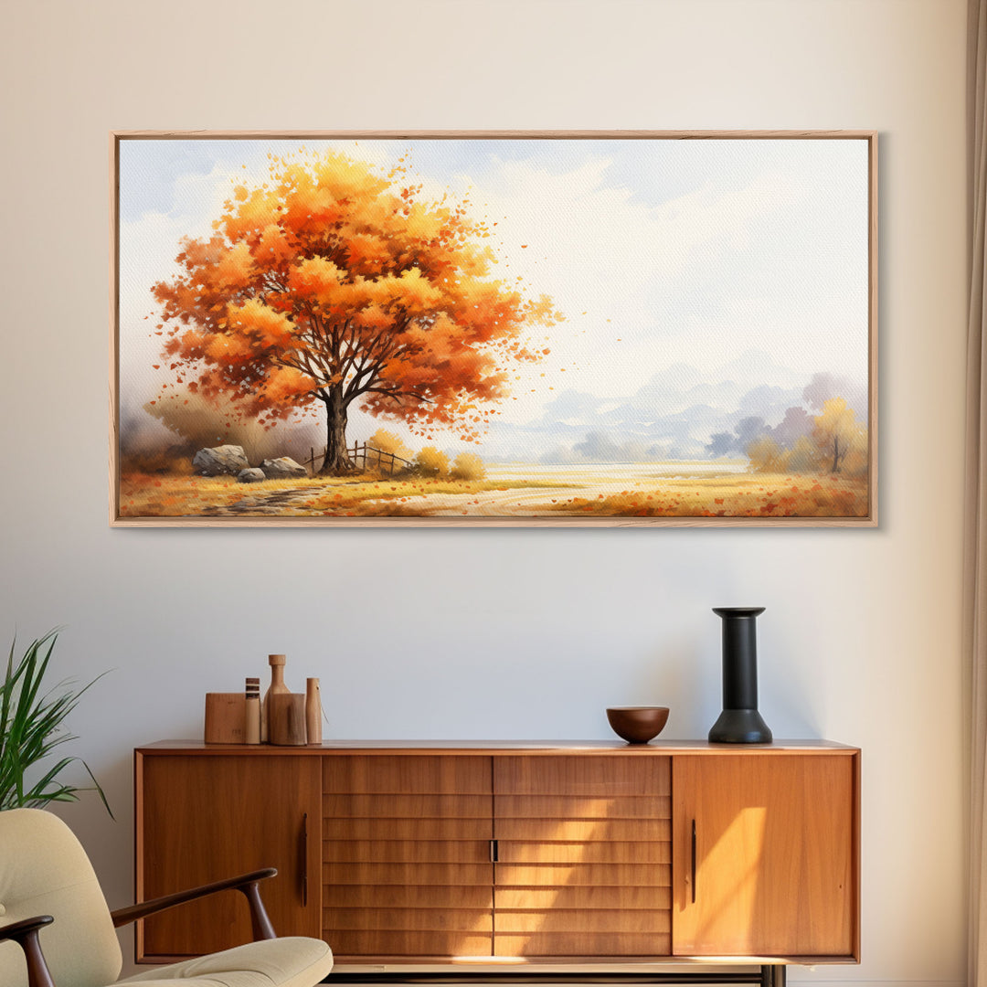 Fall Still Life - Fall Decor - Vintage Farmhouse Decor - Vintage Inspired - Framed Canvas Print - Farmhouse Wall Art - Large Canvas Sign