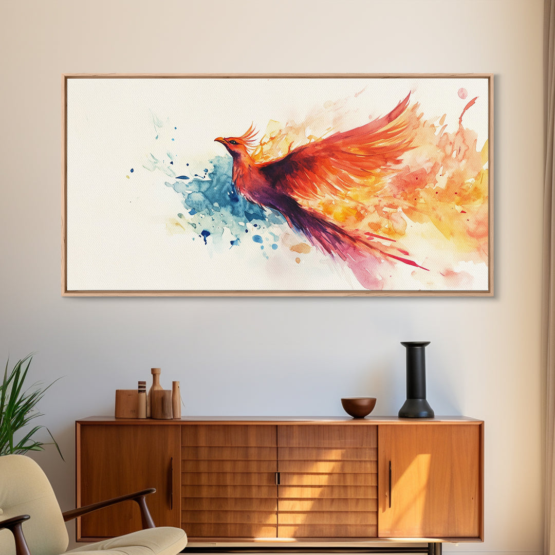 Phoenix In Flight - Canvas Print - Inspirational Wall Art