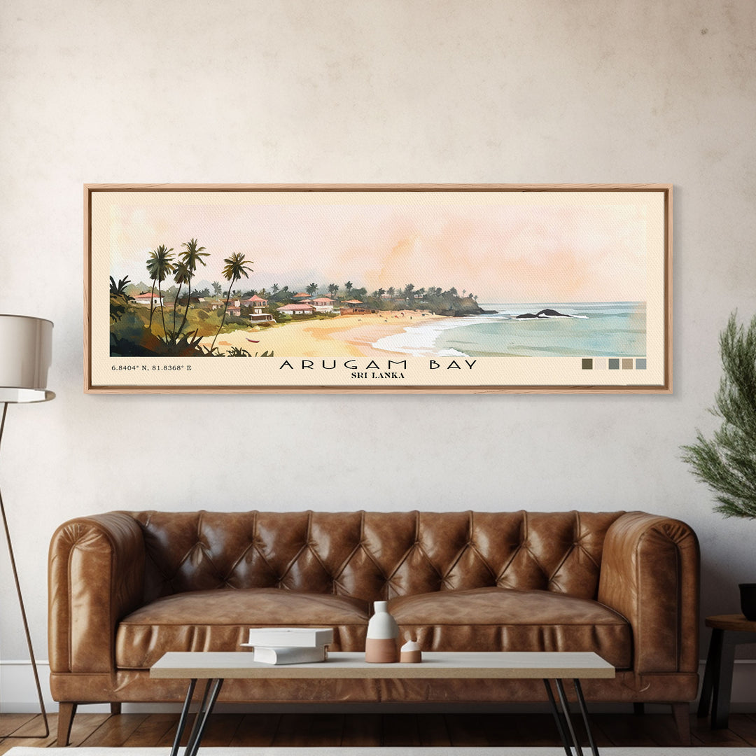 Arugam Bay, Sri Lanka Watercolor Print, Vacation Gift, Sri Lanka Wall Art, Vacation Wall Art, Vacatation Memories, Beach Decor, Beach Or Lakehouse Art