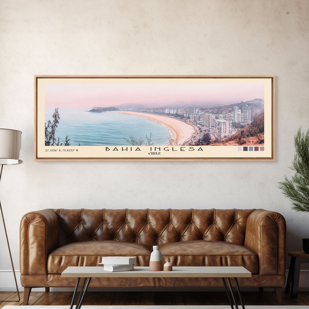 Bahia Inglesa, Chile Watercolor Print, Vacation Gift, Chile Wall Art, Vacation Wall Art, Vacatation Memories, Beach Decor, Beach Or Lakehouse Art