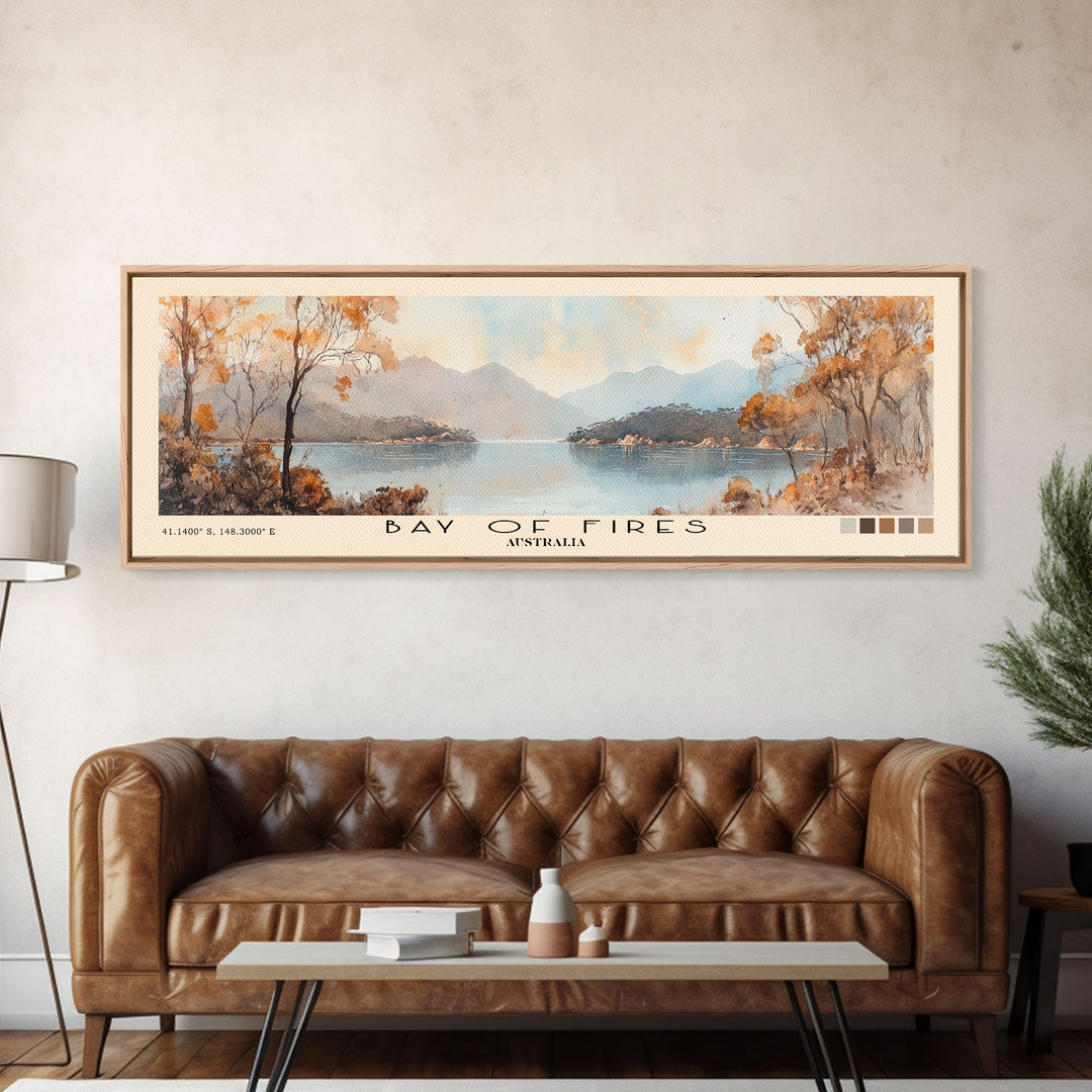 Bay of Fires, Australia Watercolor Print, Vacation Gift, Australia Wall Art, Vacation Wall Art, Vacatation Memories, Beach Decor, Beach Or Lakehouse Art