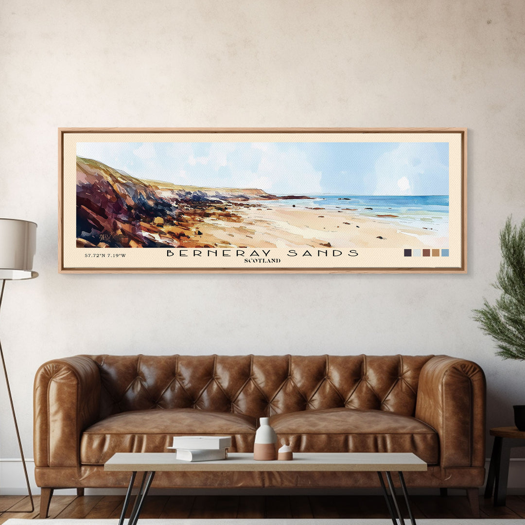 Berneray Sands, Scotland Watercolor Print, Vacation Gift, Scotland Wall Art, Vacation Wall Art, Vacatation Memories, Beach Decor, Beach Or Lakehouse Art