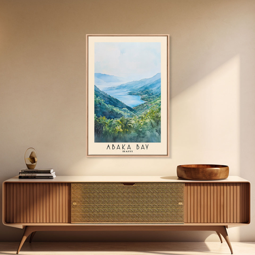 Abaka Bay, Haiti Watercolor Print, Vacation Gift, Haiti Wall Art, Beach Painting, Beach Decor, Beach Or Lakehouse Art