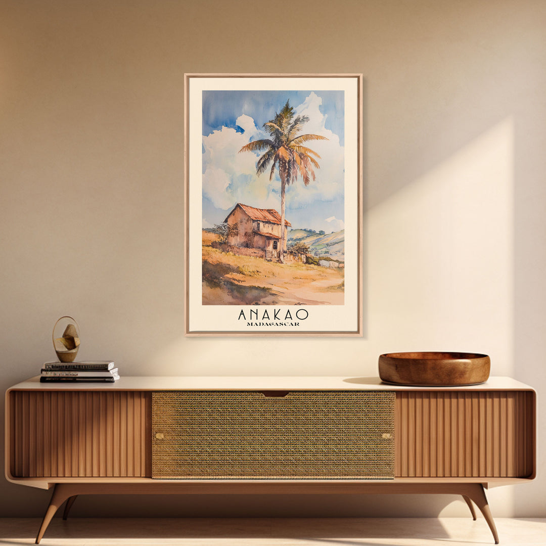 Anakao, Madagascar Watercolor Print, Vacation Gift, Madagascar Wall Art, Vacation Wall Art, Vacatation Memories, Beach Decor, Beach Or Lakehouse Art