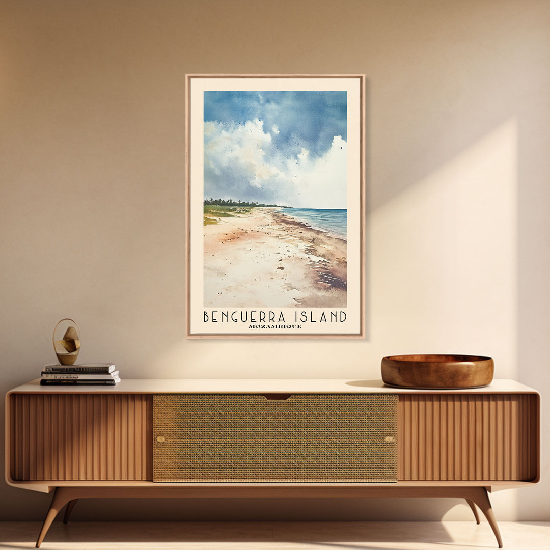 Benguerra Island, Mozambique Watercolor Print, Vacation Gift, Mozambique Wall Art, Vacation Wall Art, Vacatation Memories, Beach Decor, Beach Or Lakehouse Art