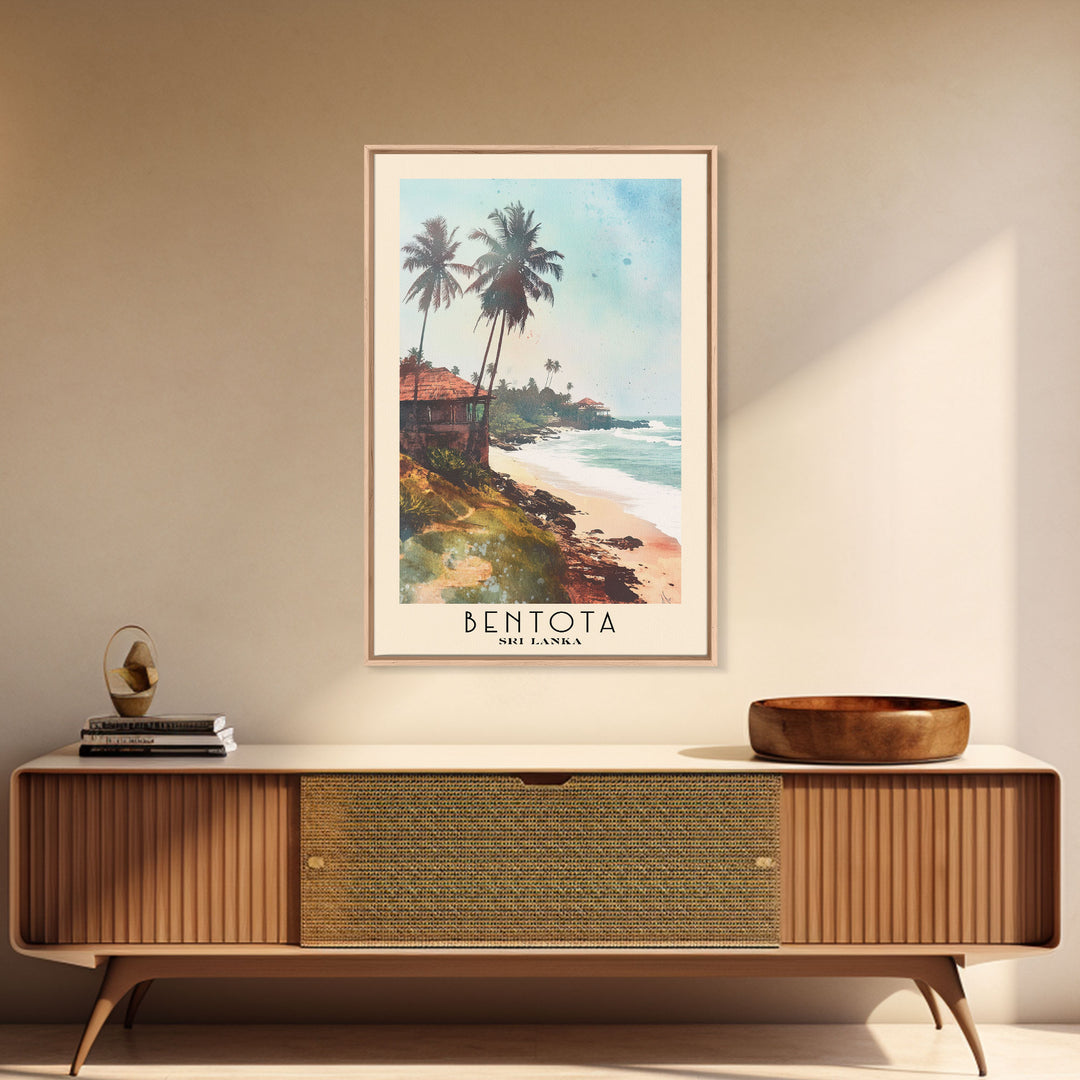 Bentota, Sri Lanka Watercolor Print, Vacation Gift, Sri Lanka Wall Art, Beach Painting, Beach Decor, Beach Or Lakehouse Art
