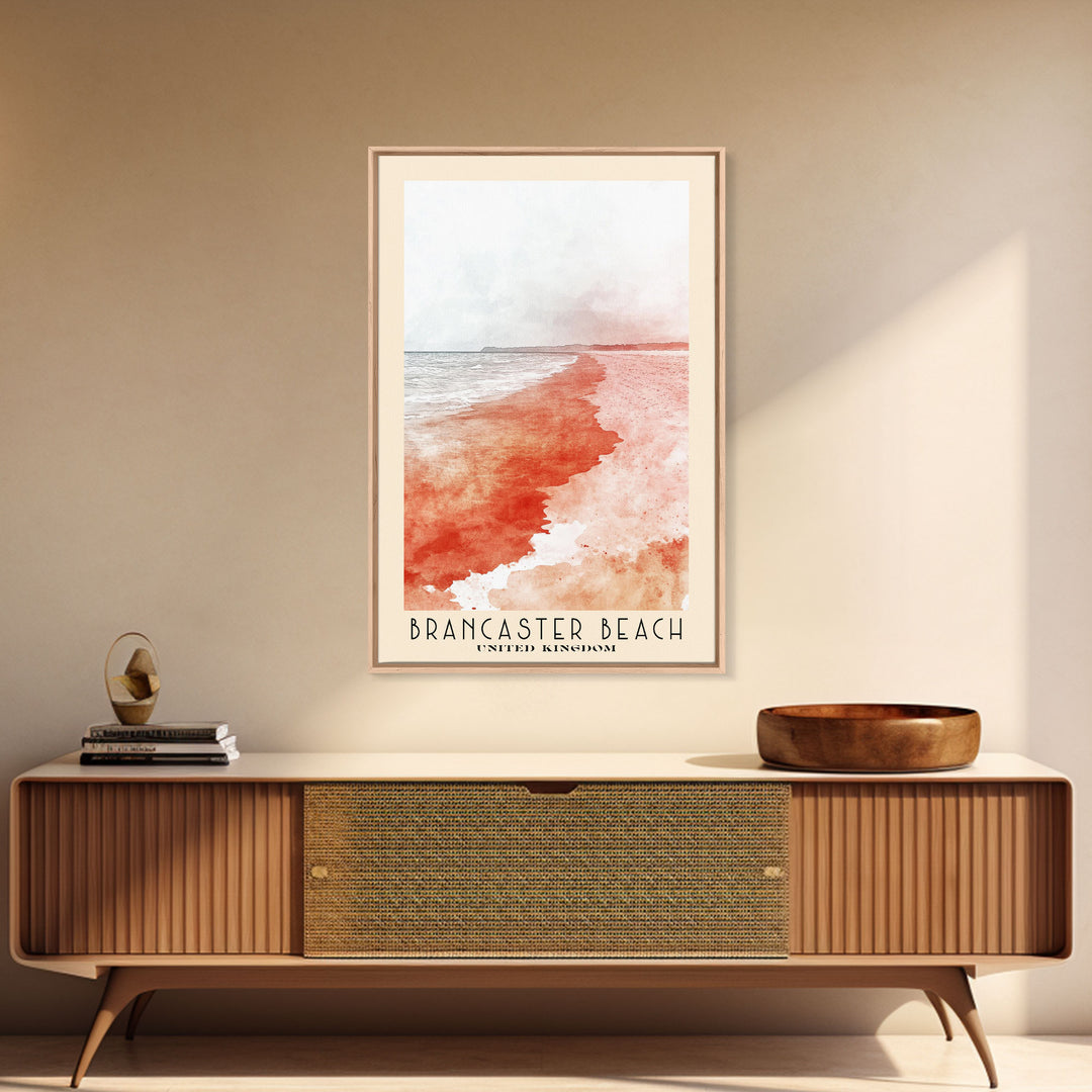 Brancaster Beach, United Kingdom Watercolor Print, Vacation Gift, United Kingdom Wall Art, Beach Painting, Beach Decor, Beach Or Lakehouse Art