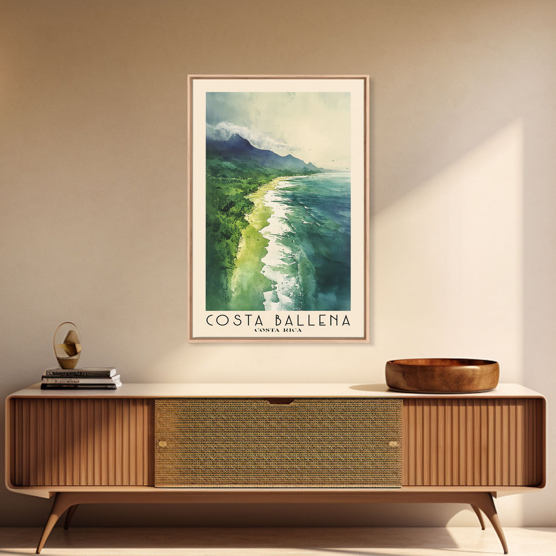 Costa Ballena, Costa Rica Watercolor Print, Vacation Gift, Costa Rica Wall Art, Beach Painting, Beach Decor, Beach Or Lakehouse Art