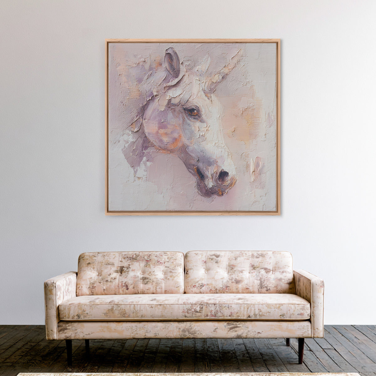 Griffin Perched on a Castle Wall Canvas Print, Fantasy Art, Neutral Decor, Living Room Decor, Oil Painting, Mythic, Wall Art, FAN-1x1-82