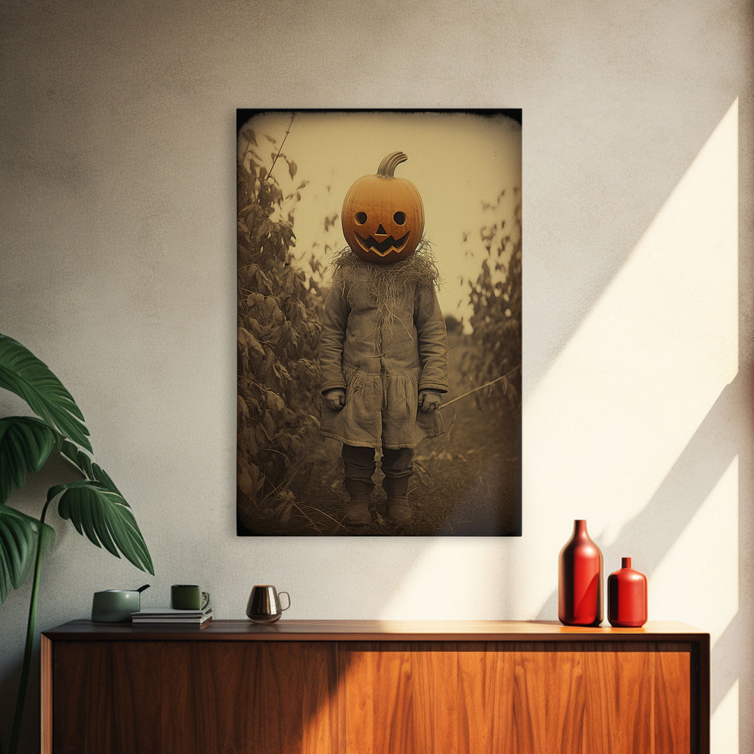 Halloween Wall Art, Spooky Art Print, Dark Art Print, Creepy Wall Art, Canvas Print, Wall Art, Vertical Print, Home Decor, Wall Decor