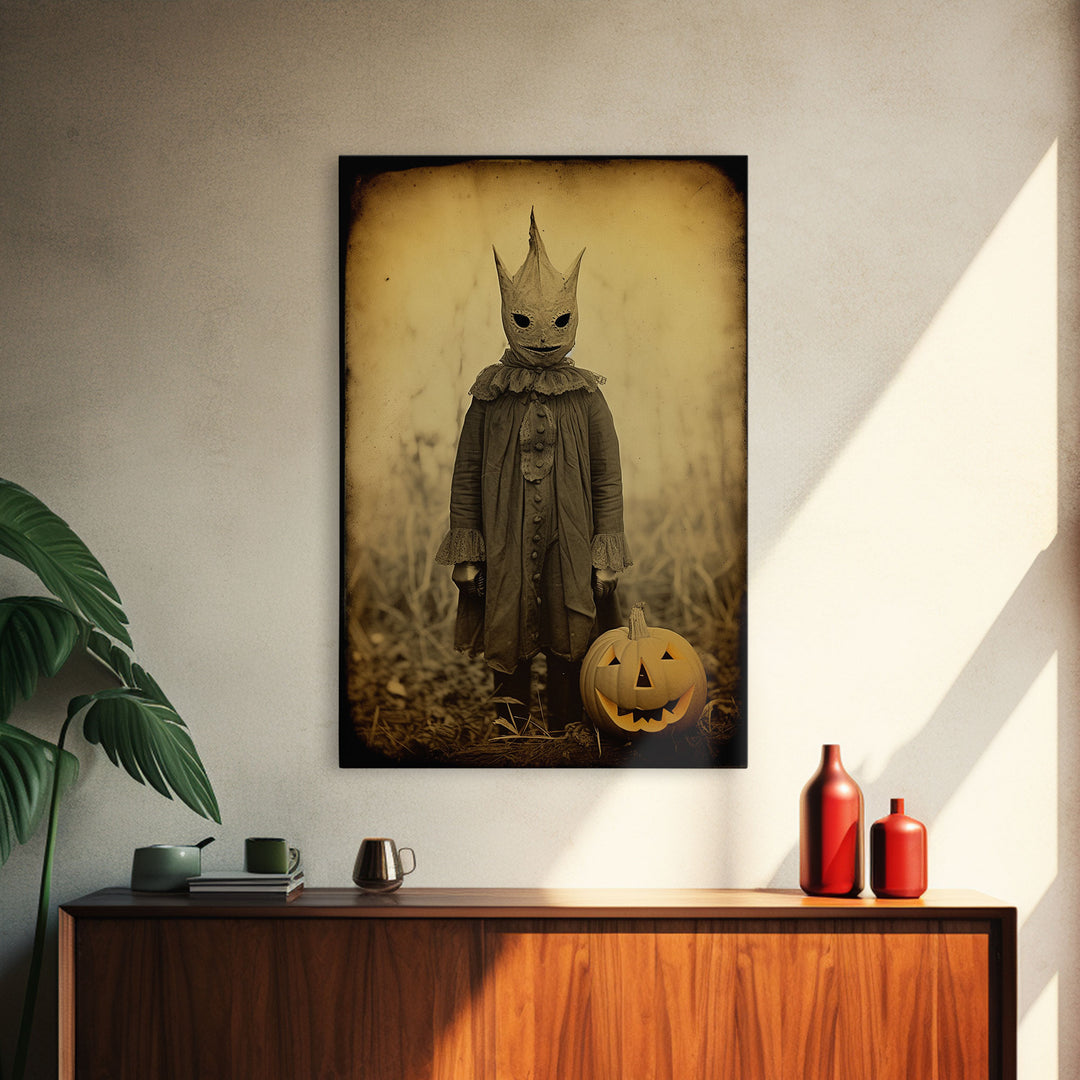 Halloween Wall Decor, Gothic Wall Decor, Creepy Wall Art, Spooky Art Print, Canvas Print, Wall Art, Vertical Print, Home Decor, Wall Decor