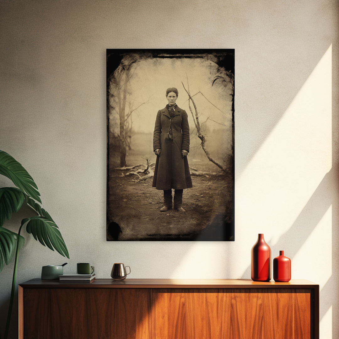 Vintage Print, Victorian Wall Art, Antique Photograph, Canvas Print, Wall Art, Vertical Print, Vintage Wall Art, Gaming Wall Decor, RV Decor