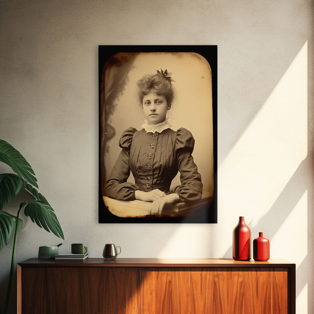Victorian Portrait, Victorian Photos, Antique Photograph, Canvas Print, Wall Art, Vertical Print, Victorian Print, Victorian Home Decor