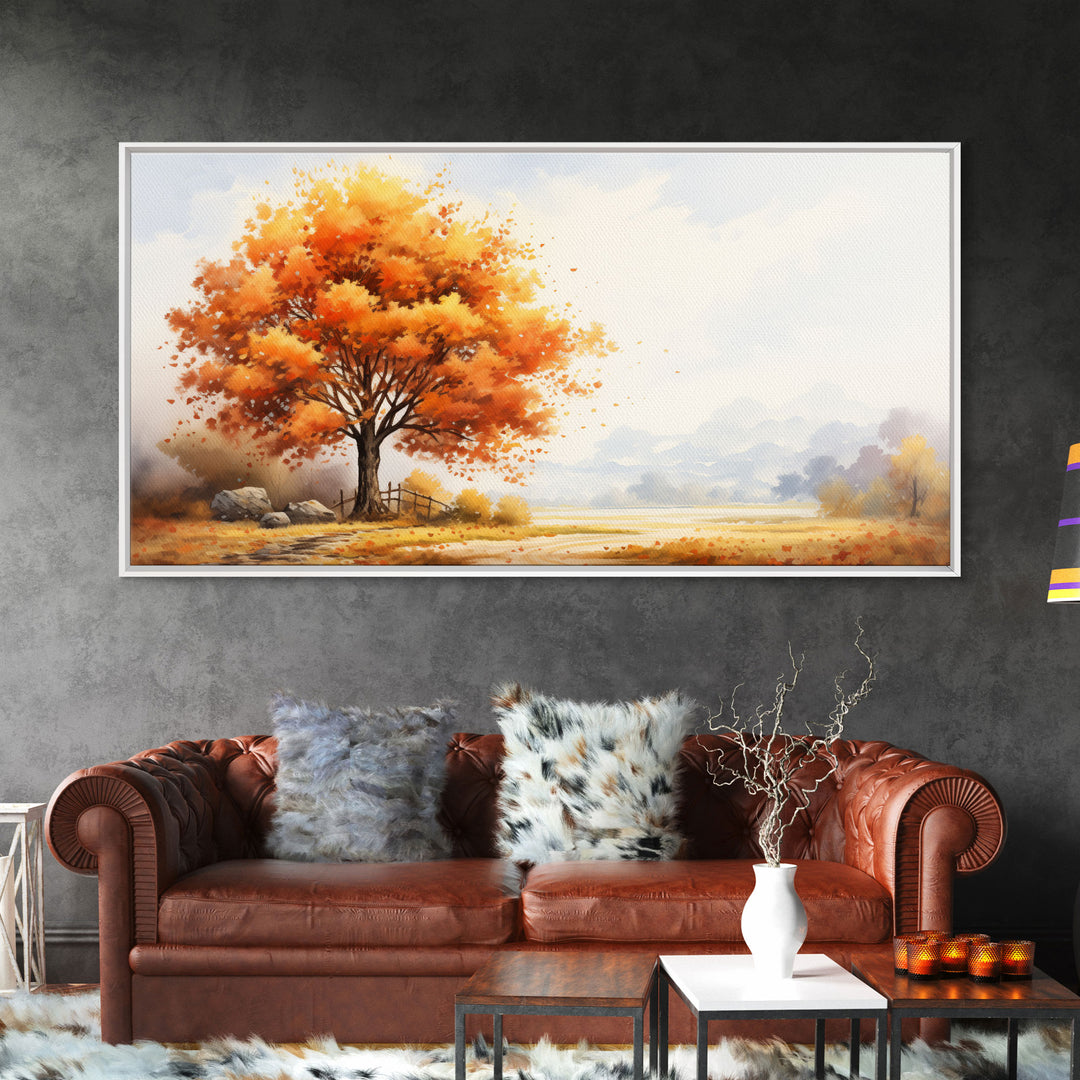Fall Still Life - Fall Decor - Vintage Farmhouse Decor - Vintage Inspired - Framed Canvas Print - Farmhouse Wall Art - Large Canvas Sign