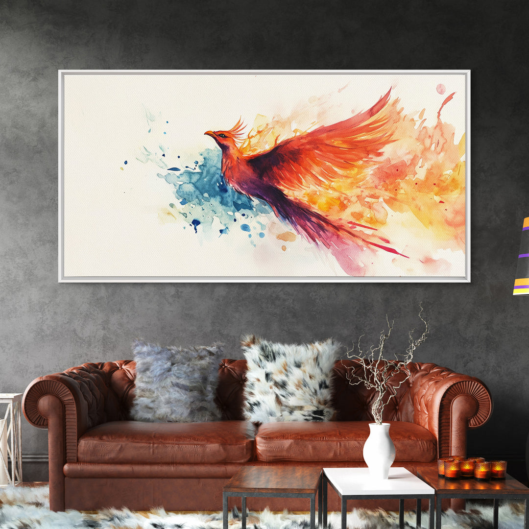 Phoenix In Flight - Canvas Print - Inspirational Wall Art