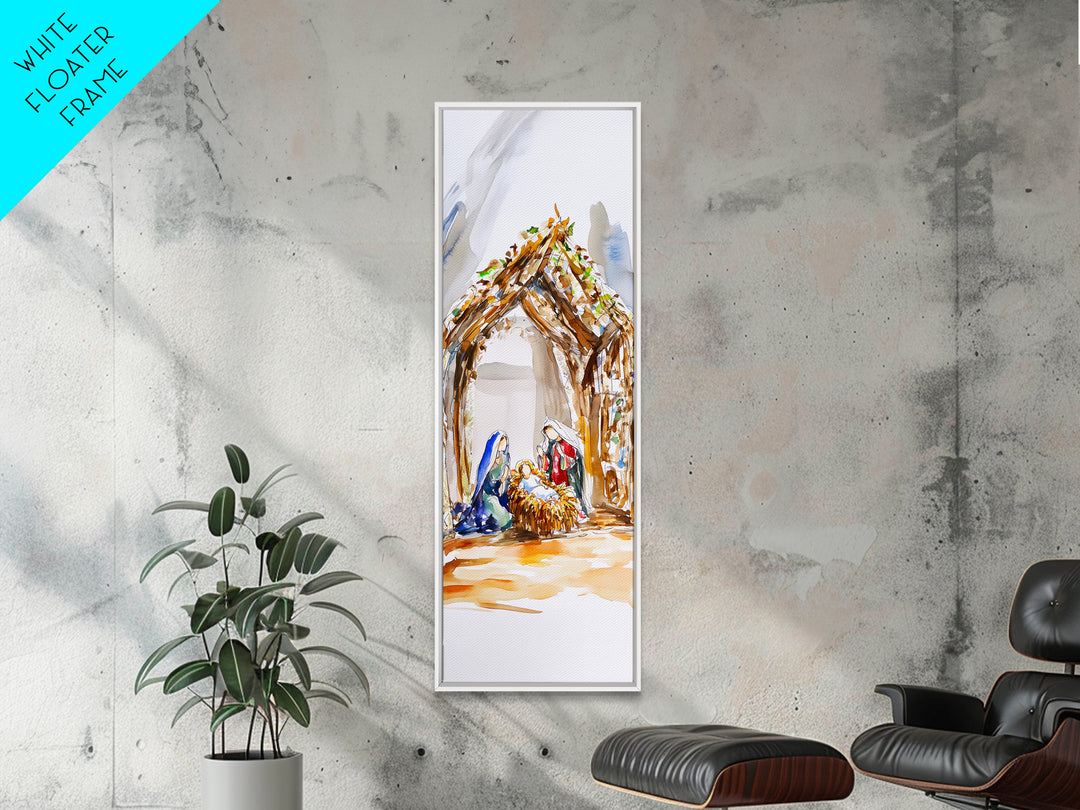Phoenix Rising Art Firebird Canvas Print, Tall Skinny Art, Framed Option Available, Mythical Creature Wall Art, Unique Bedroom Decor