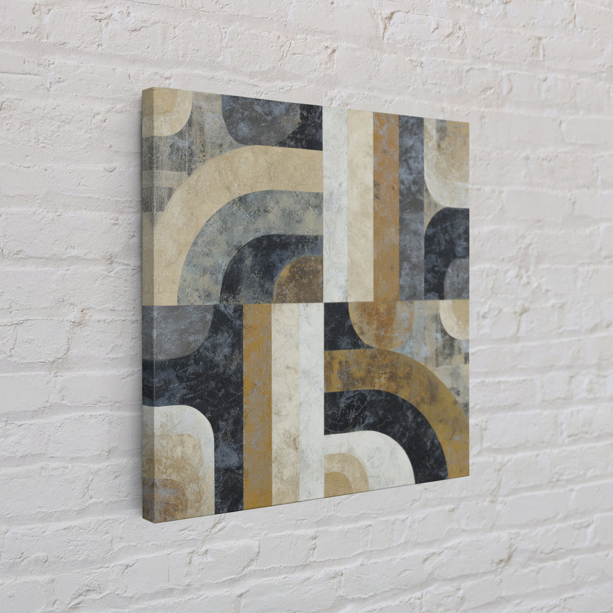 Abstract Marble Texture Framed Canvas Print, Black and White Art, Abstract Wall Art, Living Room Decor, Abstract Art, BAW-1x1-39