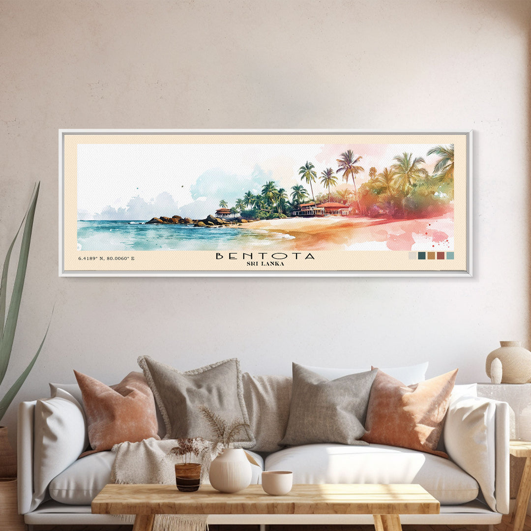 Bentota, Sri Lanka Watercolor Print, Vacation Gift, Sri Lanka Wall Art, Beach Painting, Beach Decor, Beach Or Lakehouse Art