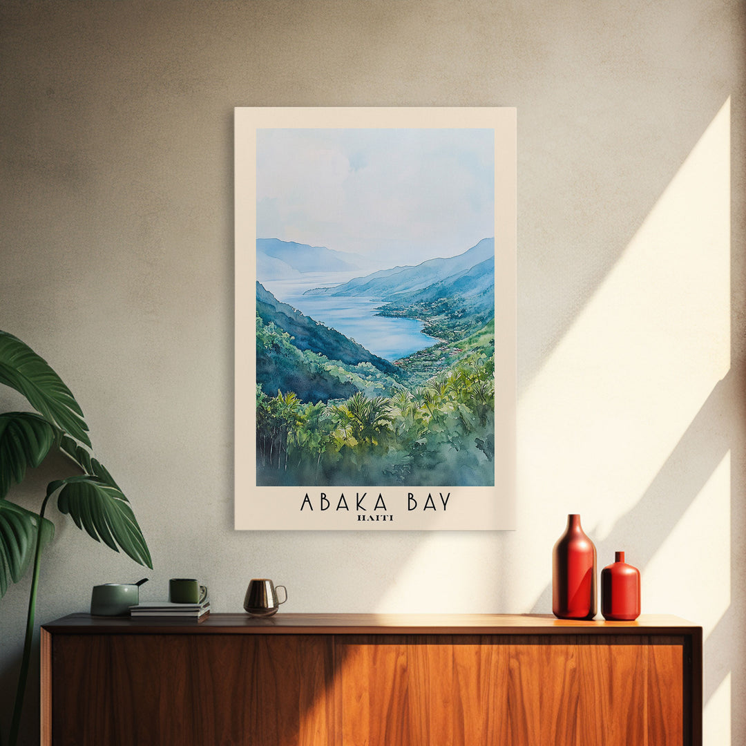 Abaka Bay, Haiti Watercolor Print, Vacation Gift, Haiti Wall Art, Beach Painting, Beach Decor, Beach Or Lakehouse Art