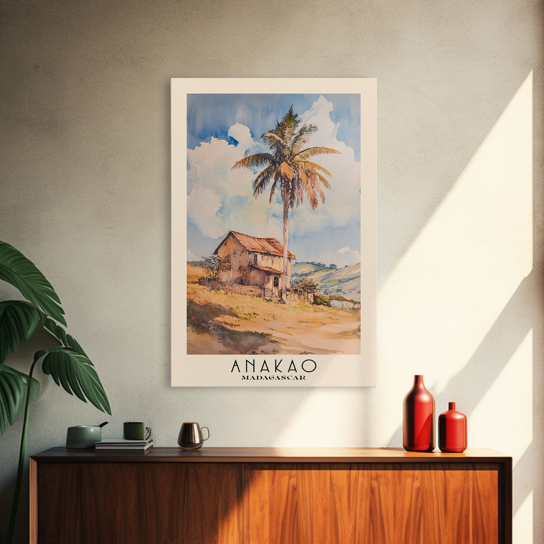 Anakao, Madagascar Watercolor Print, Vacation Gift, Madagascar Wall Art, Vacation Wall Art, Vacatation Memories, Beach Decor, Beach Or Lakehouse Art