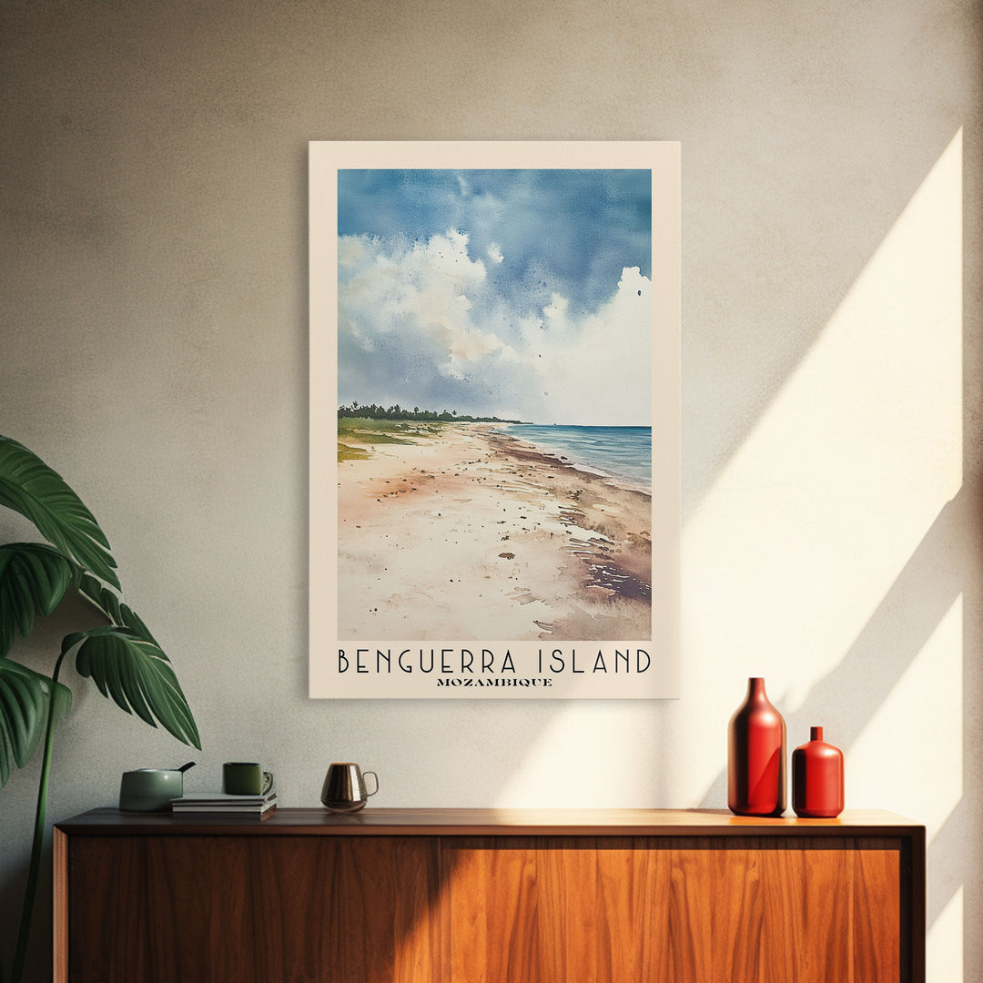Benguerra Island, Mozambique Watercolor Print, Vacation Gift, Mozambique Wall Art, Vacation Wall Art, Vacatation Memories, Beach Decor, Beach Or Lakehouse Art