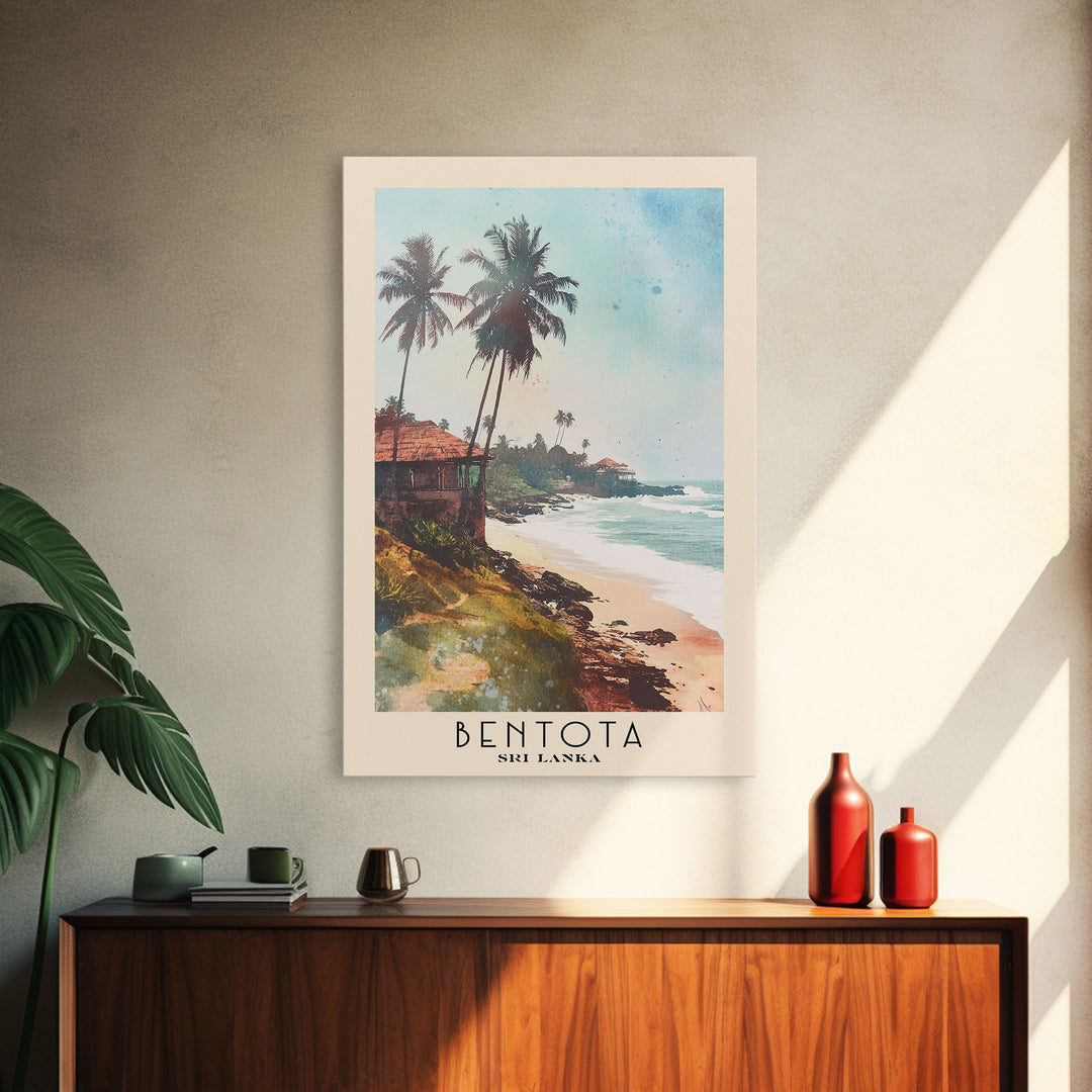 Bentota, Sri Lanka Watercolor Print, Vacation Gift, Sri Lanka Wall Art, Beach Painting, Beach Decor, Beach Or Lakehouse Art