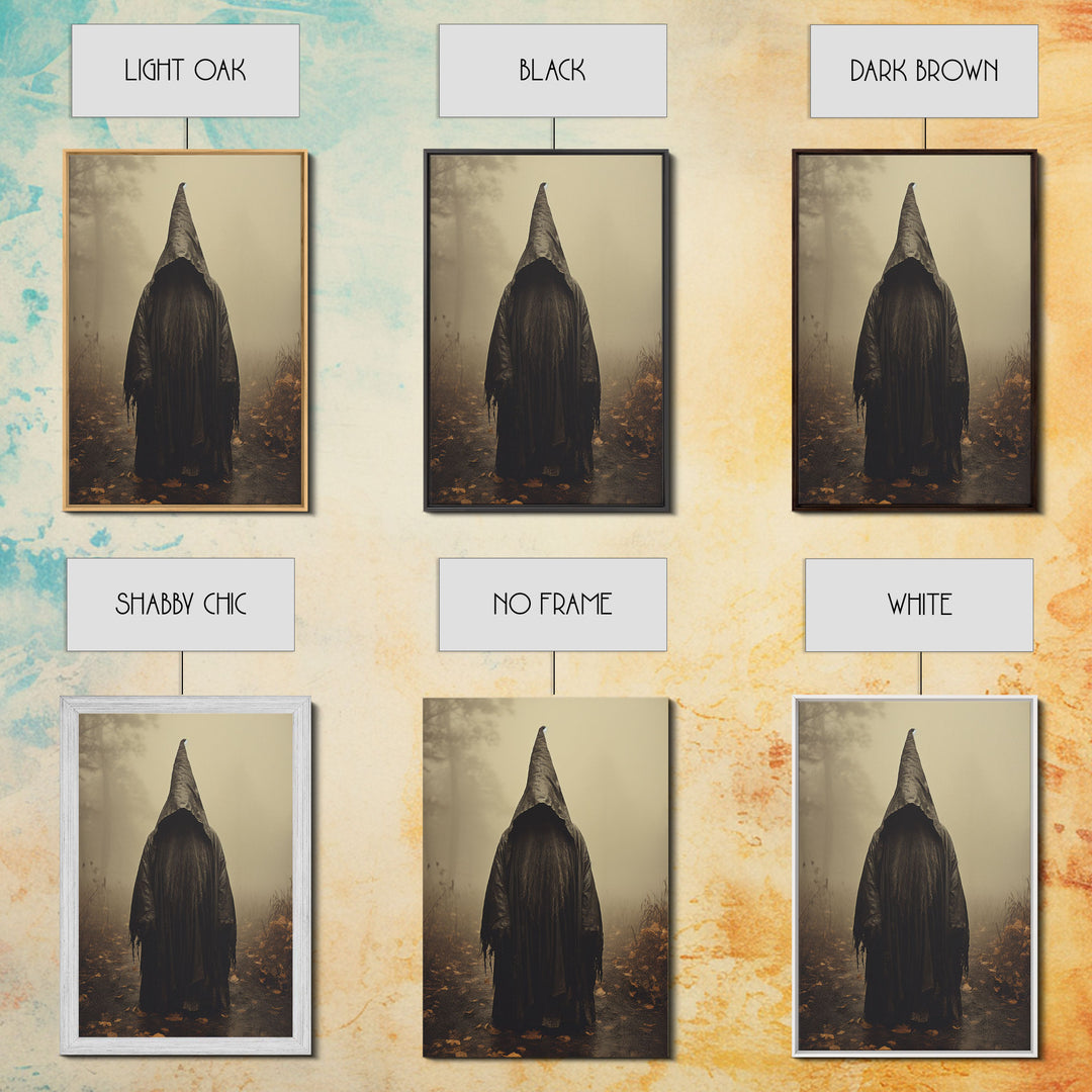 Horror Art Print, Dark Art Print, Witch Wall Decor, Gothic Wall Decor, Canvas Print, Wall Art, Vertical Print, Home Decor, Wall Decor