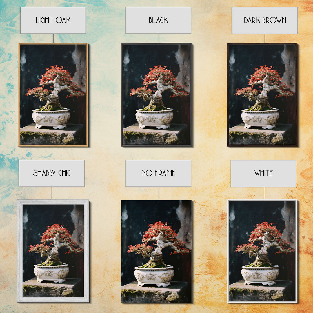 Bonsai Wall Art, Japanese Wall Print, Asian Art, Canvas Print, Wall Art, Vertical Print, Travel Print, Client Gift, College Dorm Decor
