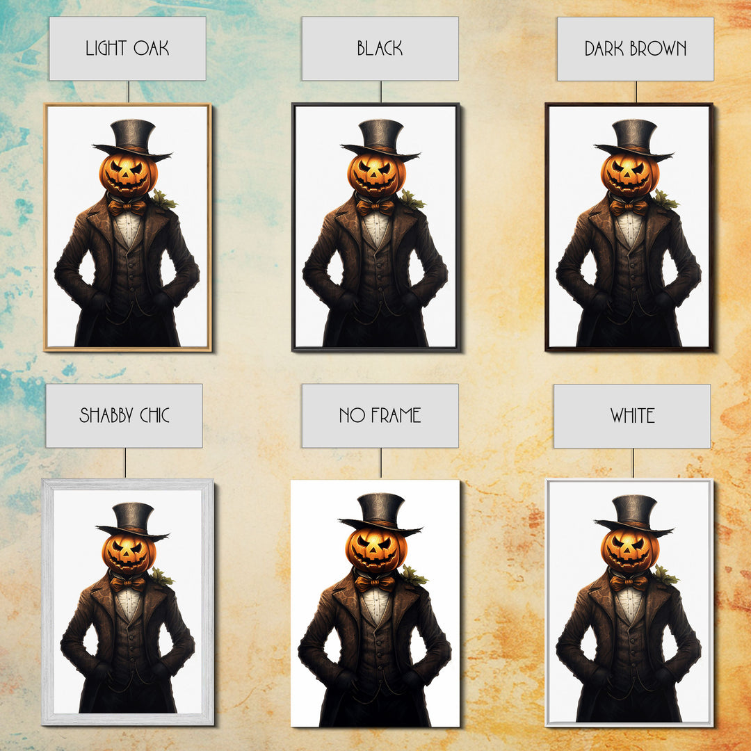 The Victorian Jack O Lantern Man, Vintage Halloween Art, Macabre Halloween Decoration, Dark Macabre, Goth Art, Pumpkin Patch Horror