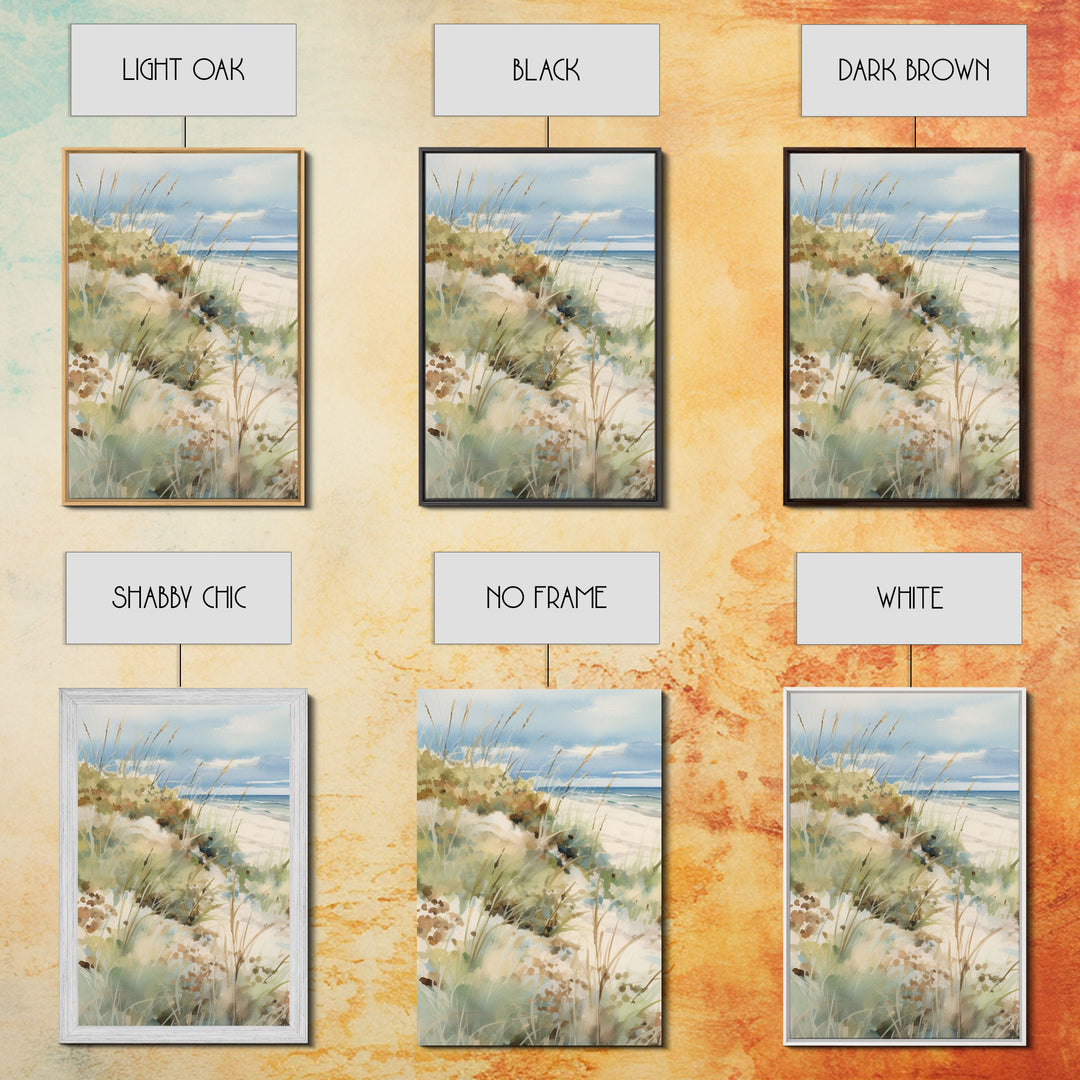 Abstract Coastal Painting Canvas Print Wall Art Vintage Beach Print Girly Apartment Decor Seascape Print, 3 Piece Wall Art, Boho Decor