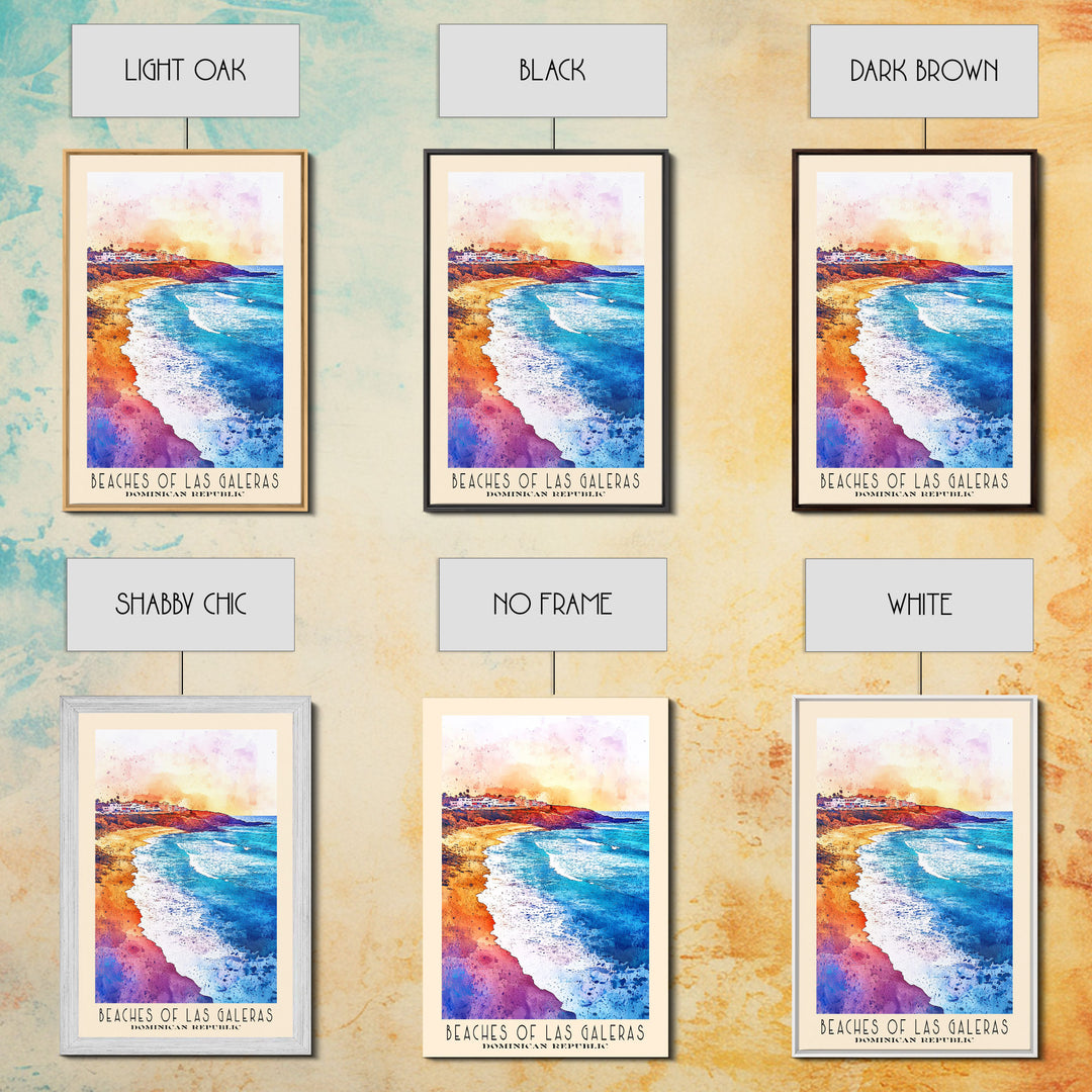 Beaches of Las Galeras, Dominican Republic Watercolor Print, Vacation Gift, Dominican Republic Wall Art, Beach Painting, Beach Decor, Beach Or Lakehouse Art