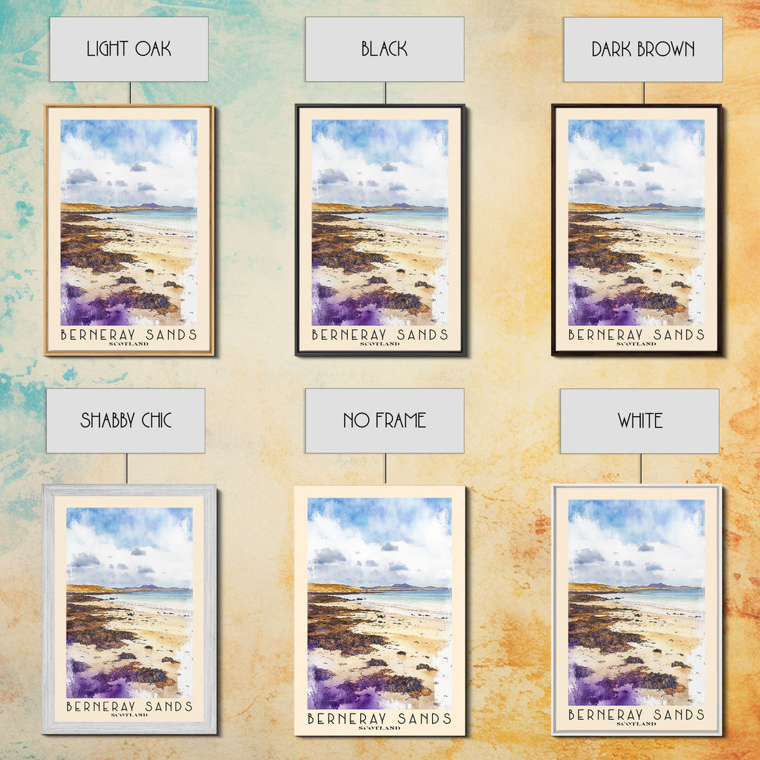 Berneray Sands, Scotland Watercolor Print, Vacation Gift, Scotland Wall Art, Vacation Wall Art, Vacatation Memories, Beach Decor, Beach Or Lakehouse Art