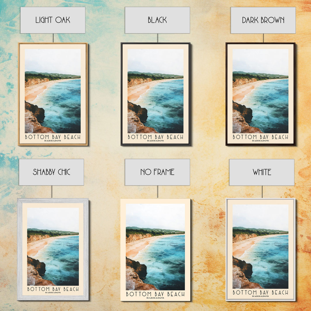 Bottom Bay Beach, Barbados Watercolor Print, Vacation Gift, Barbados Wall Art, Beach Painting, Beach Decor, Beach Or Lakehouse Art