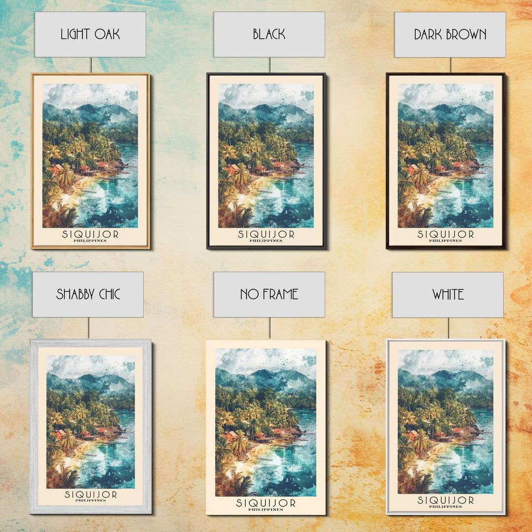Siquijor, Philippines Watercolor Beach Print, Vacation Gift, Philippines Wall Art, Beach Painting, Beach Decor, Beach Painting