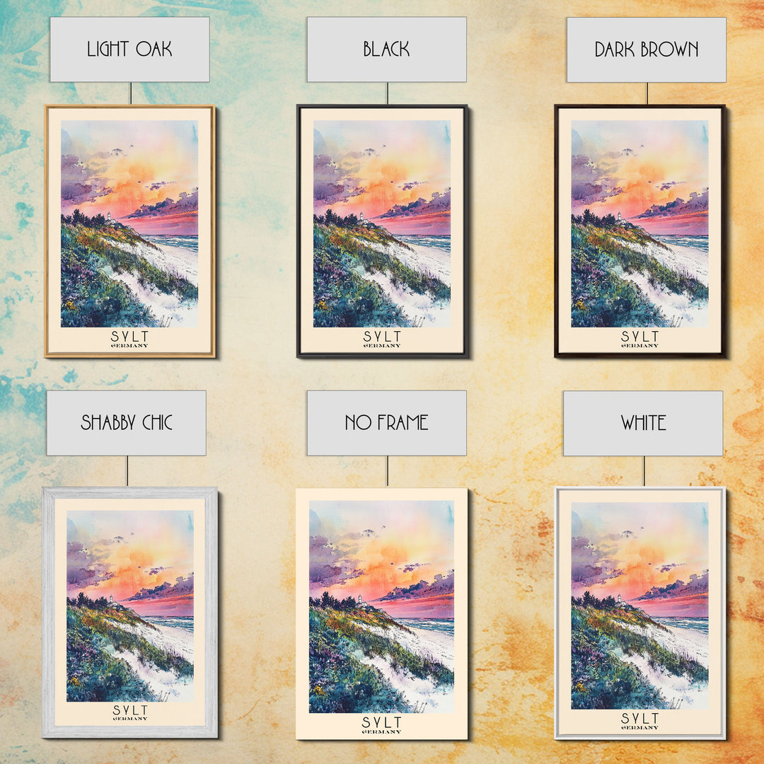 Sylt, Germany Watercolor Print, Vacation Gift, Germany Wall Art, Beach Painting, Beach Decor, Beach Or Lakehouse Art