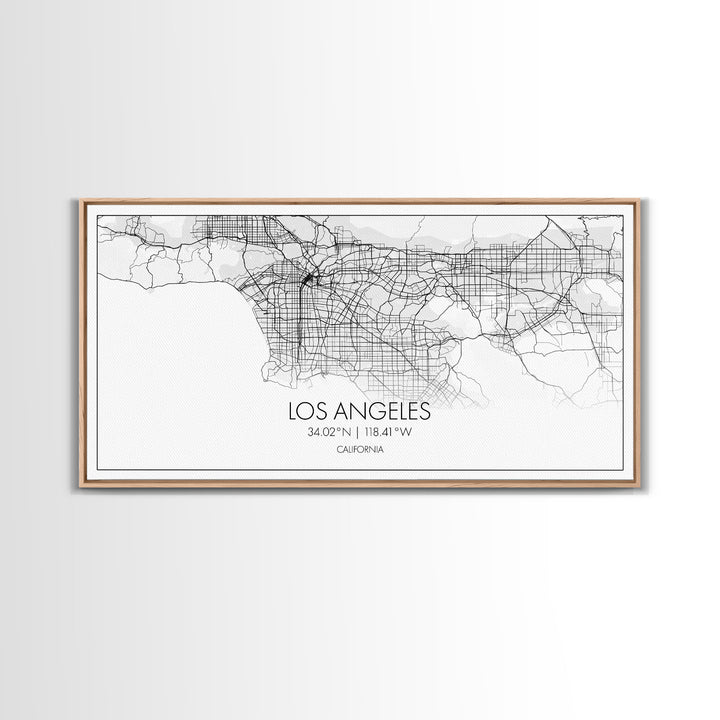 Los Angeles City Map, California Map, Map Art, Modern Art, Wall Art, Canvas Art, Tiny House Décor, Rustic Wall Art, Wanderlust Gift, Prints