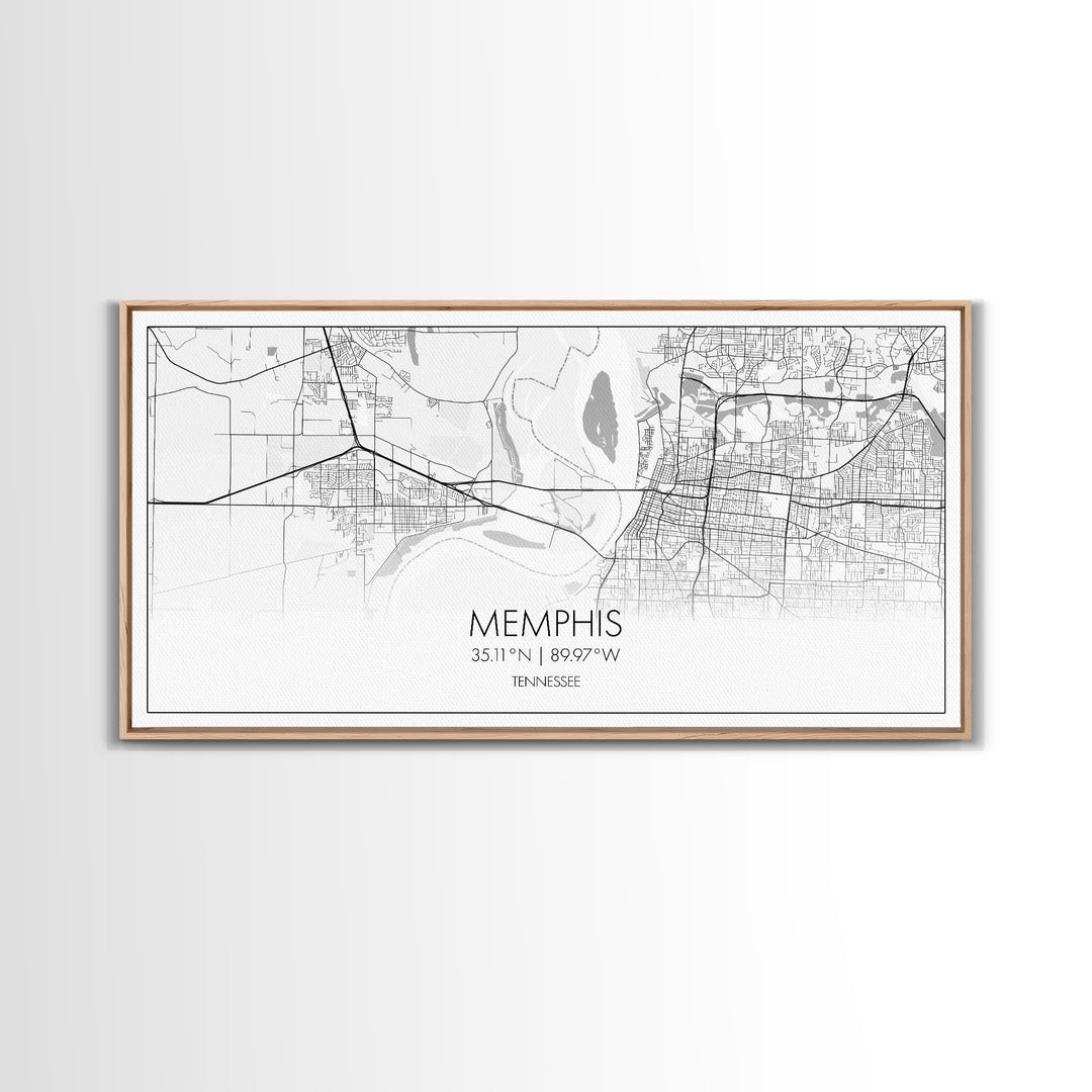 Memphis City Map, Tennessee Map, Map Art, Minimalist Wall Art, Wall Art, Canvas Art, Travel Gifts For Women, Country Home Décor, Music Room