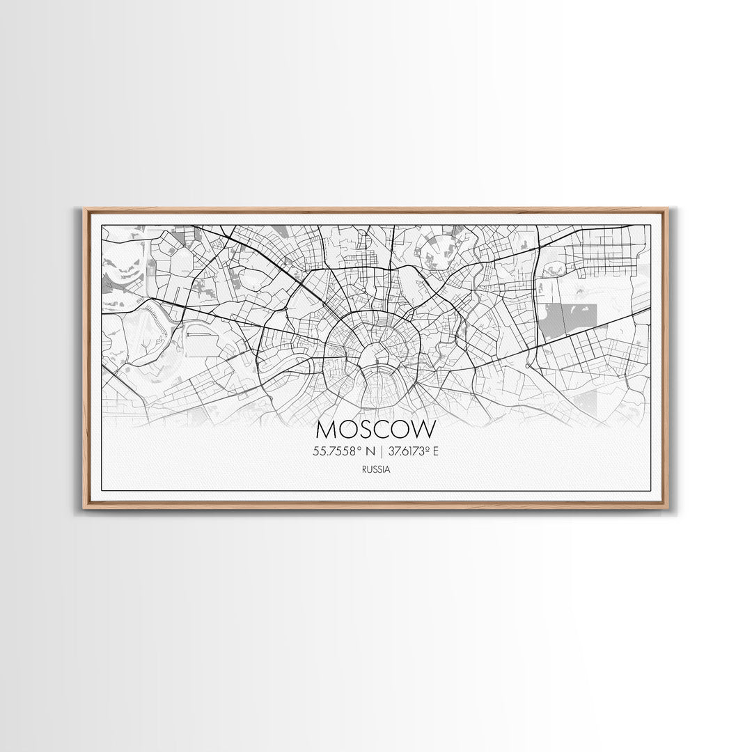 Moscow City Map, Russia Map, Map Art, Minimalist Wall Art, Wall Art, Canvas Art, European Wall Art, Russian Wall Print, Gift For Friend