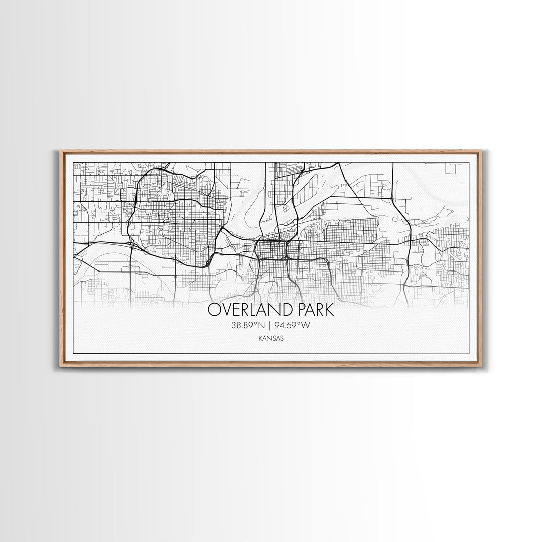 Overland Park City Map, Kansas Art, Map Print, Minimalist Wall Art, Wall Art, Canvas Art, Gift For Realtor, Boho Wall Hanging, Southern Art