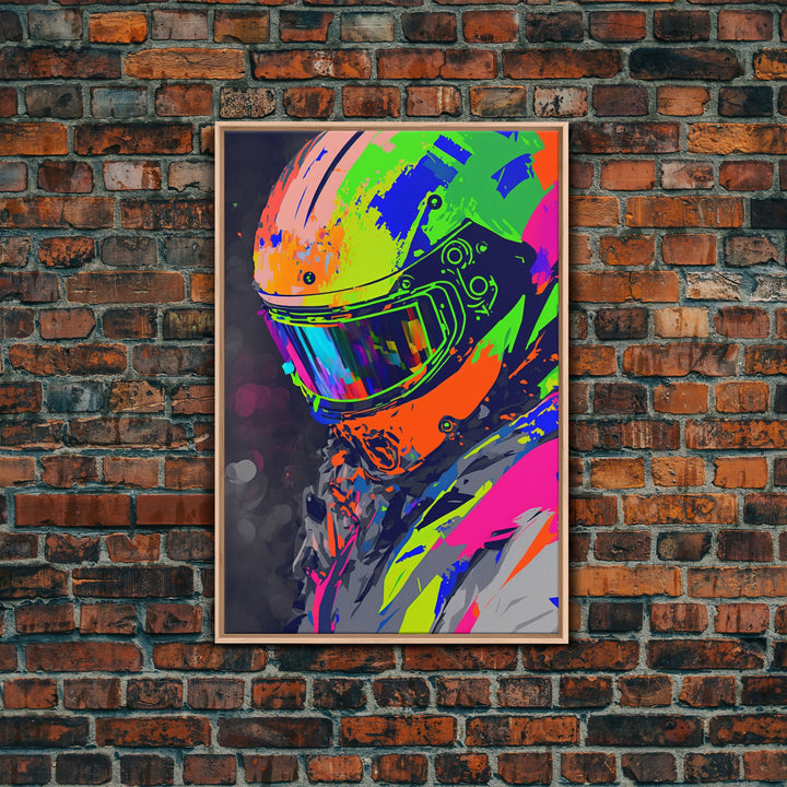 Motorcycle wall art framed print, Motorcycle poster print, MotoGP art, Motorcycle gifts, Motorcycle gift, Biker gift ready to hang print