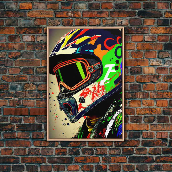 Motorcycle wall art framed print, Motorcycle poster print, MotoGP art, Motorcycle gifts, Motorcycle gift, Biker gift ready to hang print