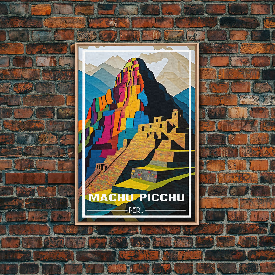 Machu Picchu Wall Art, Peru Poster, South America Wall Print, Travel Wall Print, Travel Poster, Travel Wall Art, Canvas Wall Print