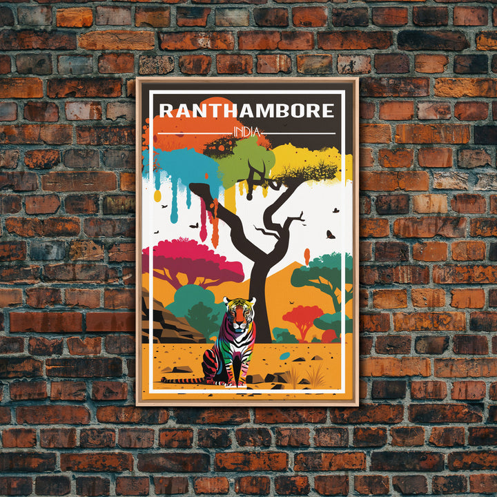 Ranthambore National Park, India Wall Art, Safari Art, India Poster, Travel Wall Print, Travel Poster, Travel Wall Art, Canvas Wall Print