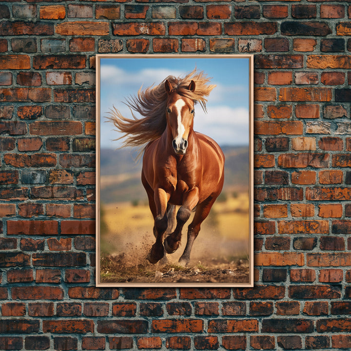 Horse Portrait, Animal Wall Art, Horse Painting, Canvas Print, Wall Art, Vertical Print, Gift For Horse Lover, Southern Decor, Farmhouse Art