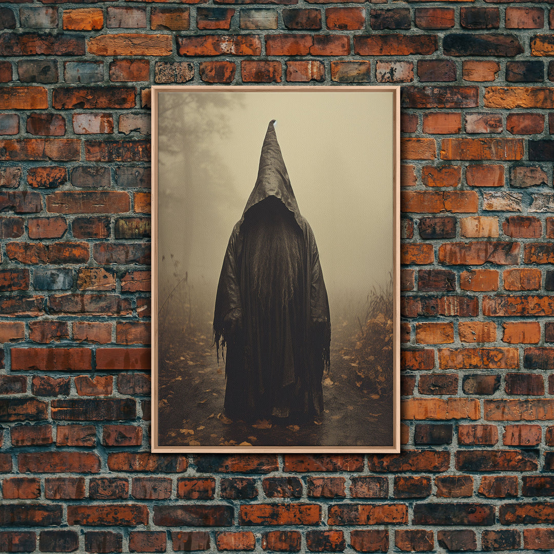 Horror Art Print, Dark Art Print, Witch Wall Decor, Gothic Wall Decor, Canvas Print, Wall Art, Vertical Print, Home Decor, Wall Decor