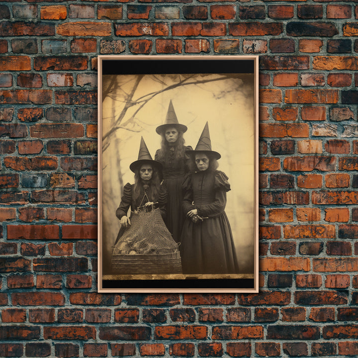 Horror Art, Occult Art, Goth Wall Art, Witch Wall Decor, Black And White Art, Canvas Print, Wall Art, Vertical Print, Home Decor, Wall Decor
