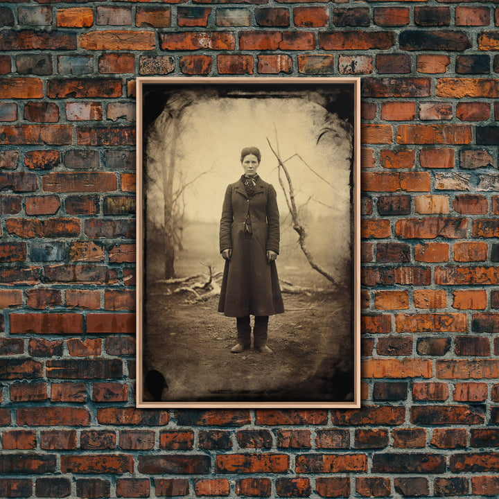 Vintage Print, Victorian Wall Art, Antique Photograph, Canvas Print, Wall Art, Vertical Print, Vintage Wall Art, Gaming Wall Decor, RV Decor